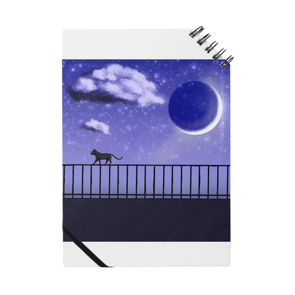 ひはせの夜月と黒猫と。 Notebook