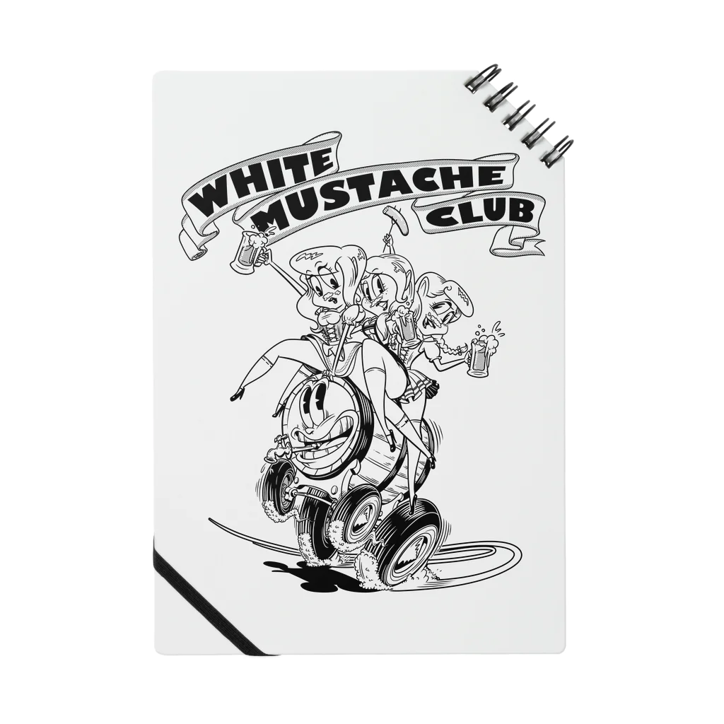 nidan-illustrationの"WHITE MUSTACHE CLUB"(タイトルなし)) Notebook