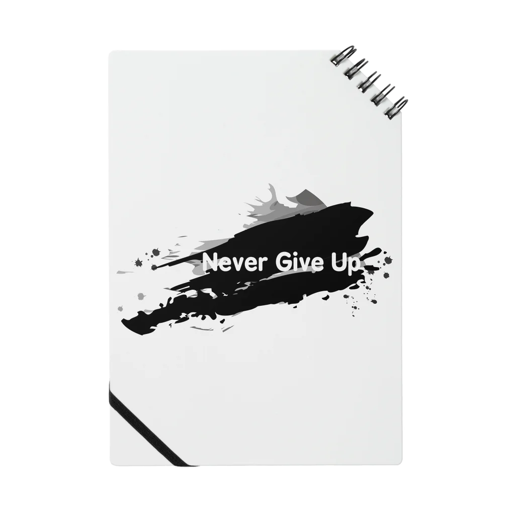 YükaCh!ka(ユカチカ)のNever Give Up-1(文字白) Notebook