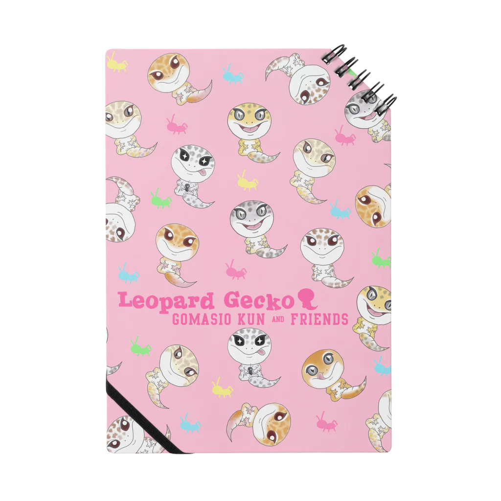 Zipply × Hachucliのおすわりレオパラダイス(ピンク) Notebook