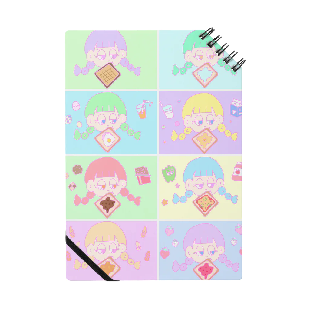 🌈にじいろのおみせ🌈の朝はパン派のおんなのこ Notebook