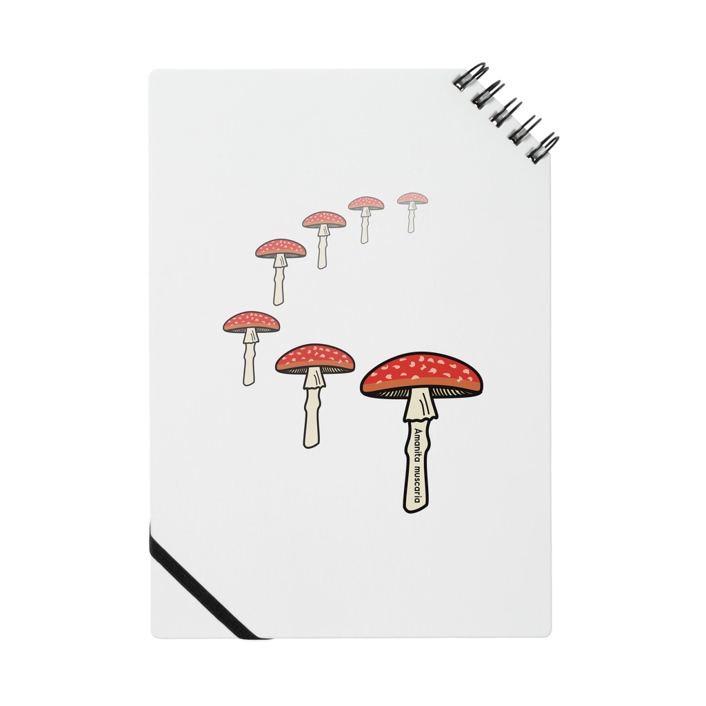 キノコカーブ ベニテングダケ Notebook By Shige Ya Suzuri キノコカーブ ベニテングダケ Notebook By Shige Ya Suzuri