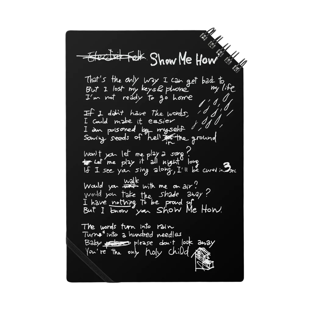 HAPPY OTAKU MARKETのLyrics! Show Me How Notebook