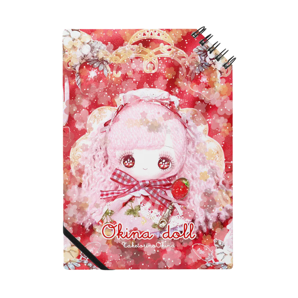 Okina dollのOkina doll Strawberry Doll Notebook