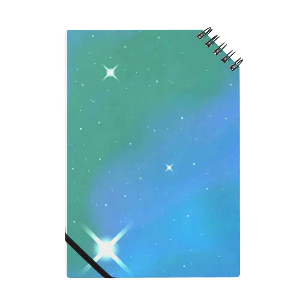 Starの星空(エメラルドグリーン) Notebook