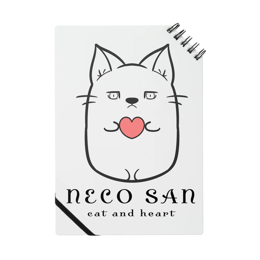 どやネコ！どやちゃん。のねこさんとハート(もちねこ) Notebook