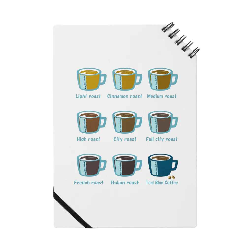 Teal Blue CoffeeのRoasted coffee Notebook