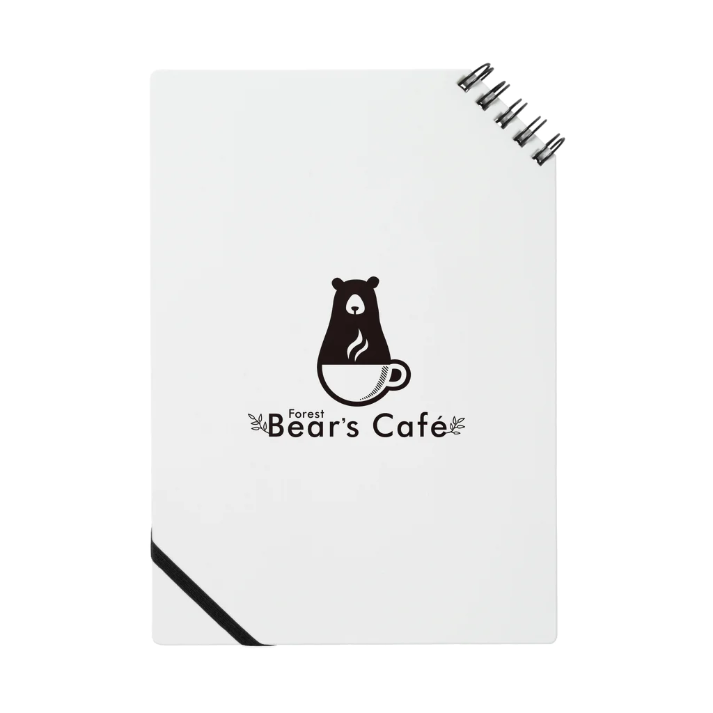 Bear'sCafe -forest-のBear'sCafe ロゴ入りステーショナリー ノート