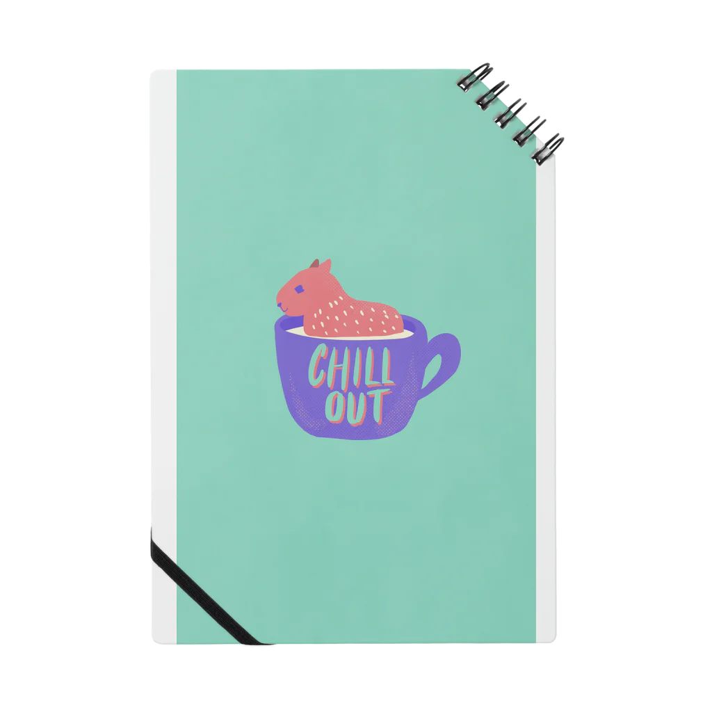 naty's doodlesのChilloutカピバラ Notebook