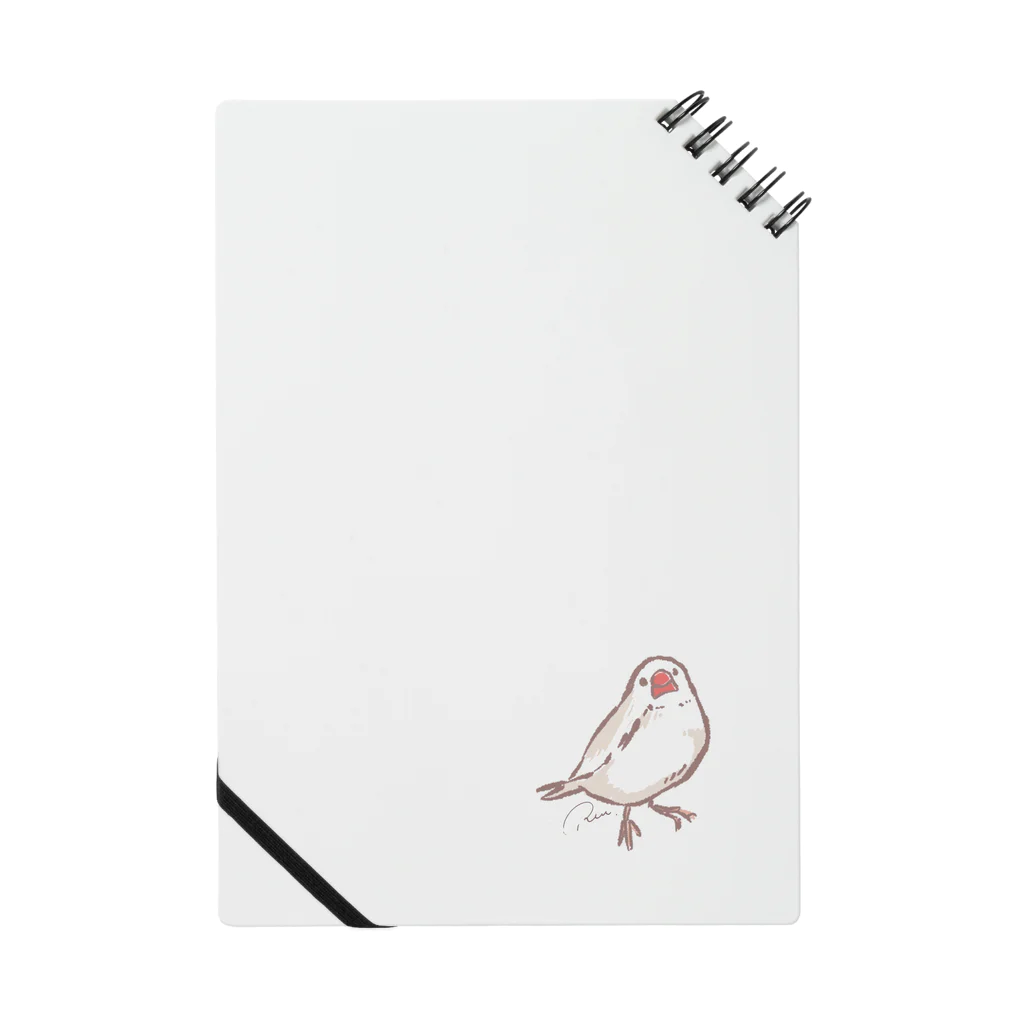 Joy. Ree Illustration SUZURI Shop の首かしげ文鳥 Notebook