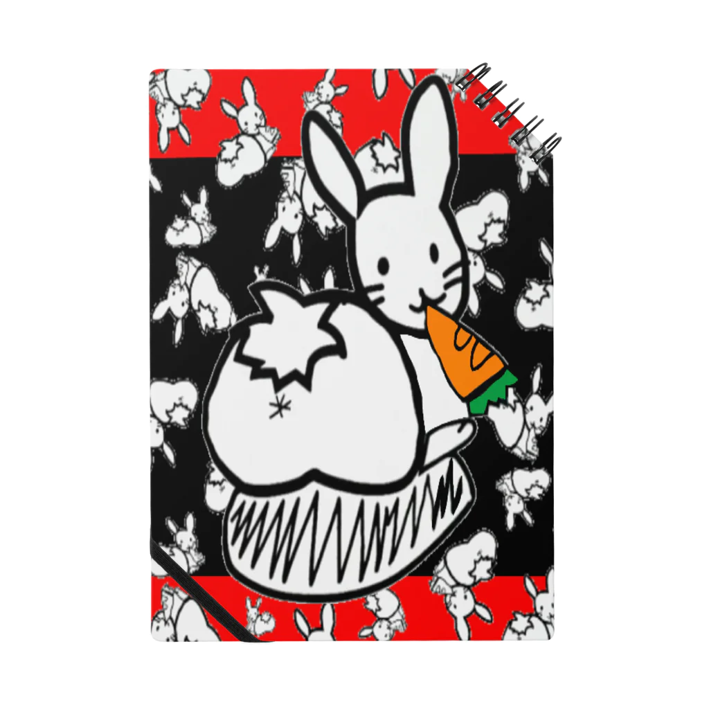 🤍一ノ瀬 彩 🐇⸒⸒ suzuri支店🤍のｶｵｽうさぎ:和風 Notebook