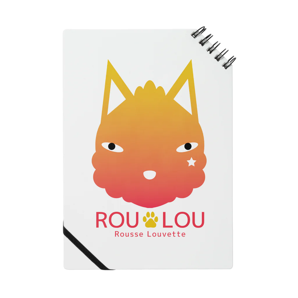 ROU LOU『Rousse Louvette（ルースルーヴェット）』のオオカミのROULOU　グラデーションR ノート