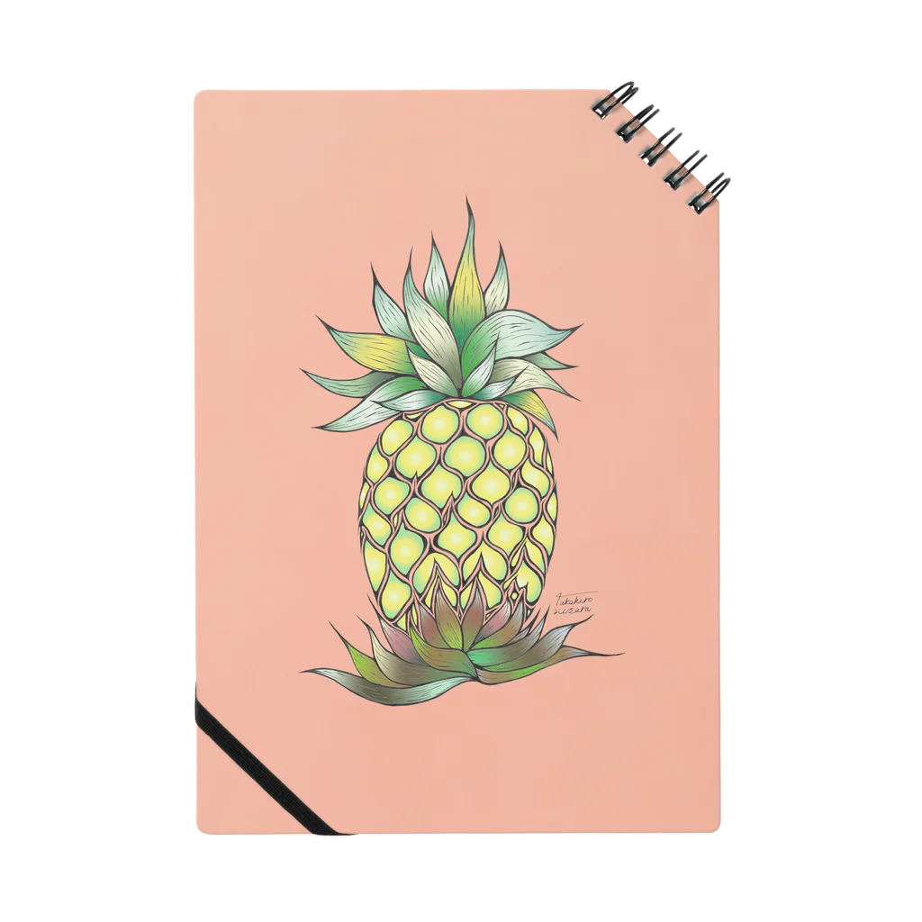 One Day Surf. by Takahiro.Kのpineapple Notebook