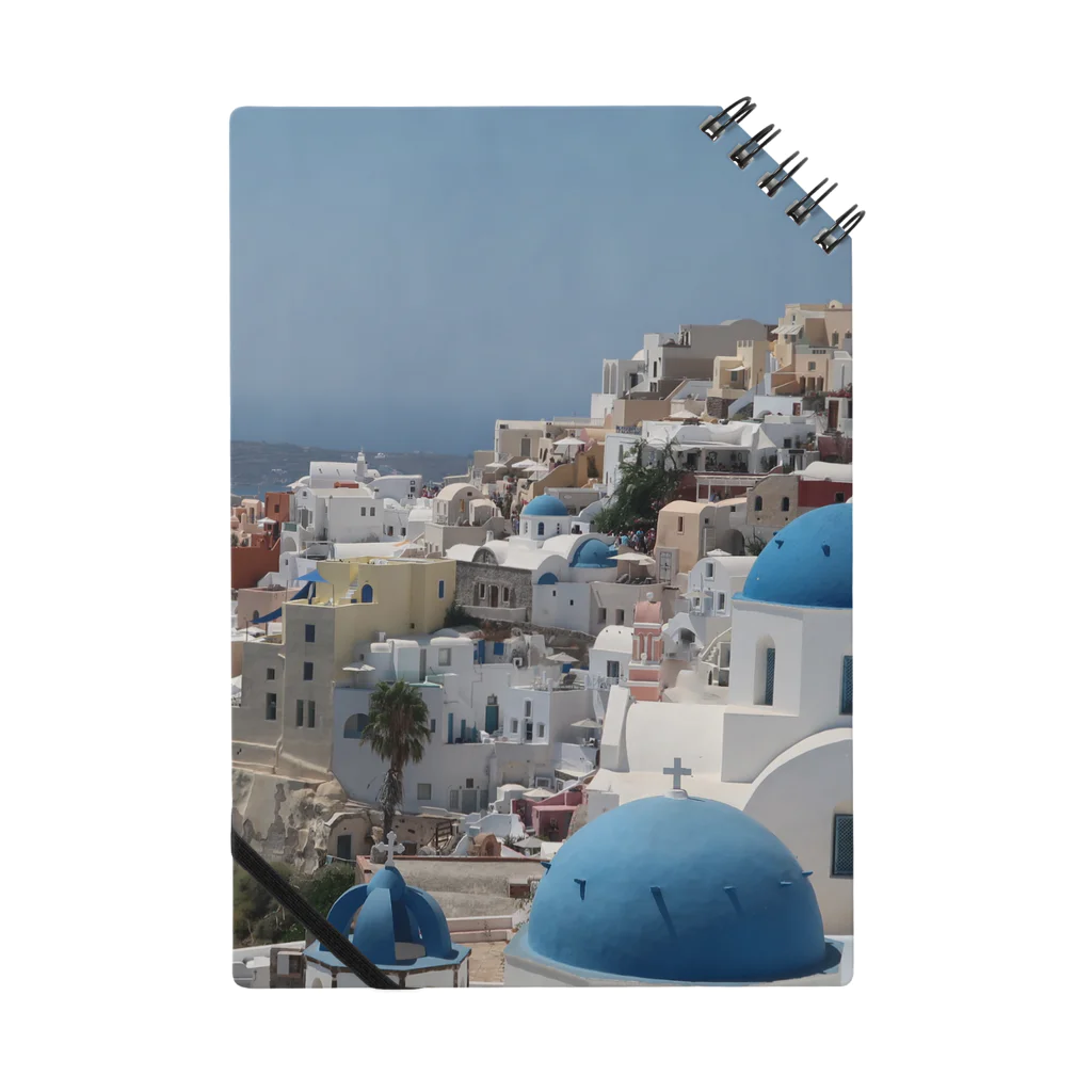 旅好きアルパカの【世界一周旅】ギリシャ　サントリーニ島の景色 Notebook