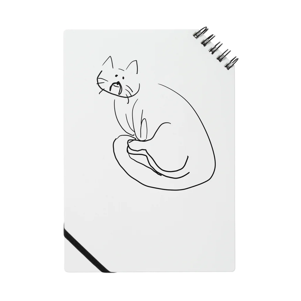 なんか面白そうなデザインのやつの老猫ちゃん Notebook