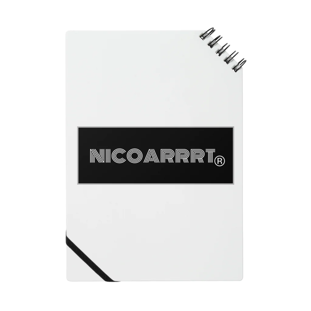 NICOARRRTのオリジナルグッズ ノート