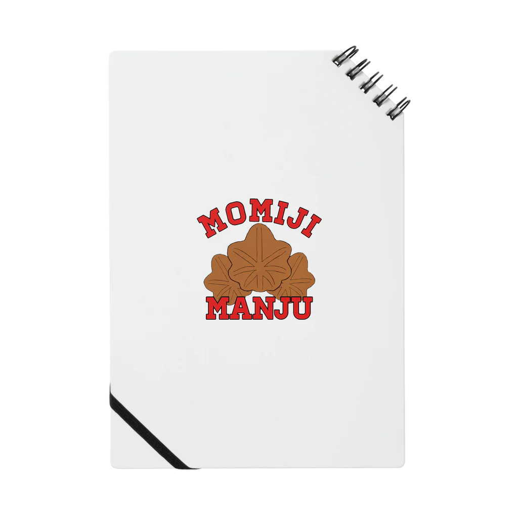 ヘンテコデザイン専門店　SYUNLABOのMOMIJI MANJU Notebook