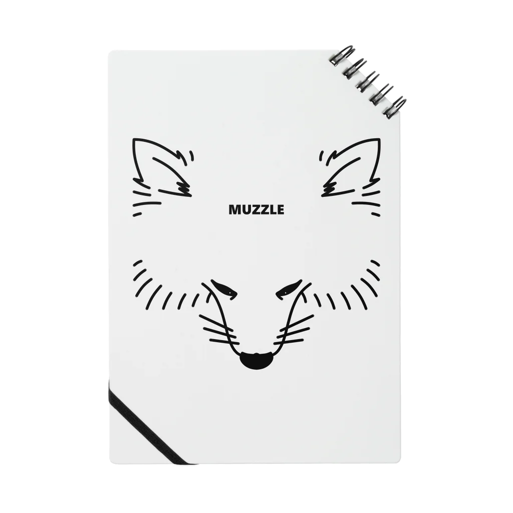 -White dog muzzle's shop-のWhite dog Muzzle collection Notebook