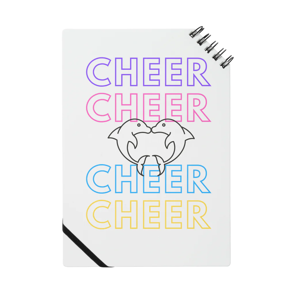 チアグッズショップ CHEER POINTのCHEERCHEERシリーズ（ドルフィン） Notebook