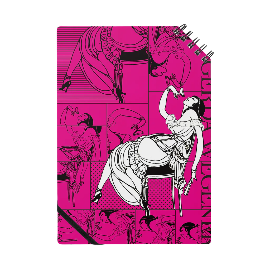 Cordelia　SUZURI分室のGERDA  "Collage pink" note ノート