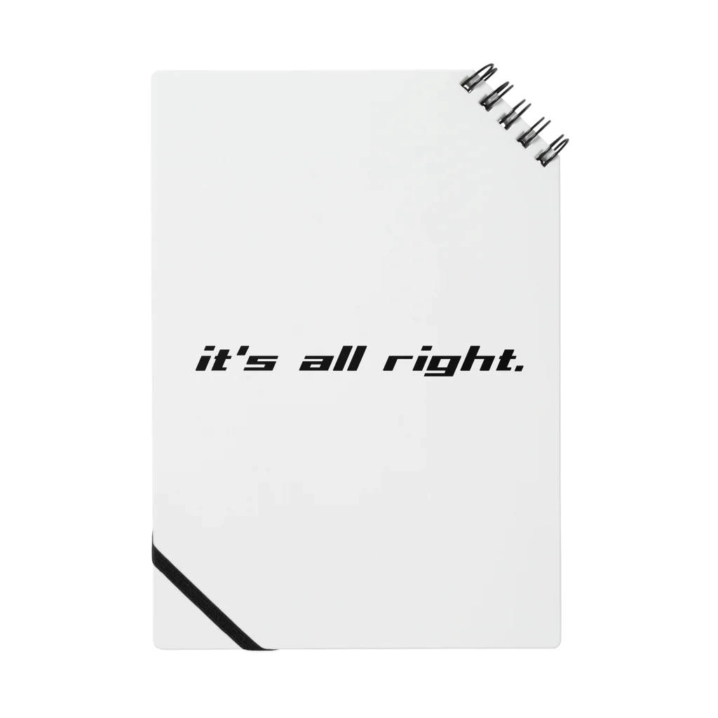 ブラック・ラビットのit's all right（大丈夫だよ） Notebook
