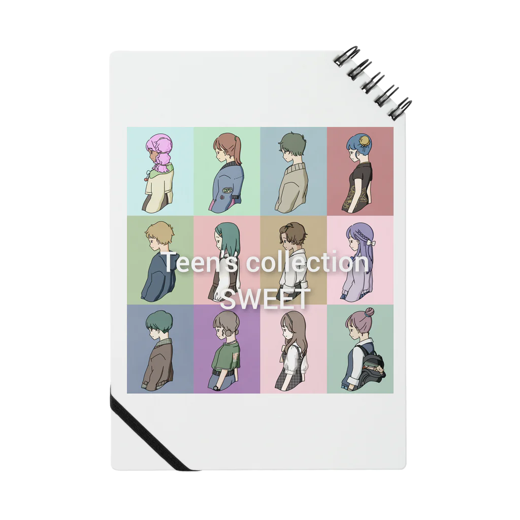 Teen's shopのTeen's collection SWEET オリジナルキャラクター集 ノート