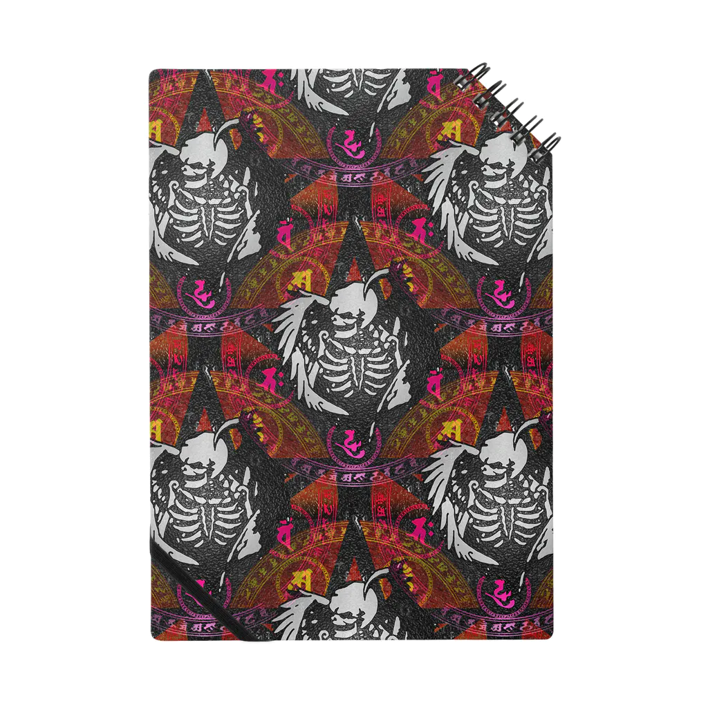 Ａ’ｚｗｏｒｋＳのFallen Angel of SKULL SEAMLESS PATTERN Notebook