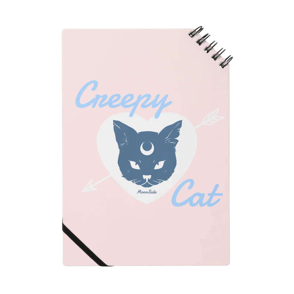 IENITY　/　MOON SIDEの【MOON SIDE】 Creepy Cat #Pink*Blue Notebook