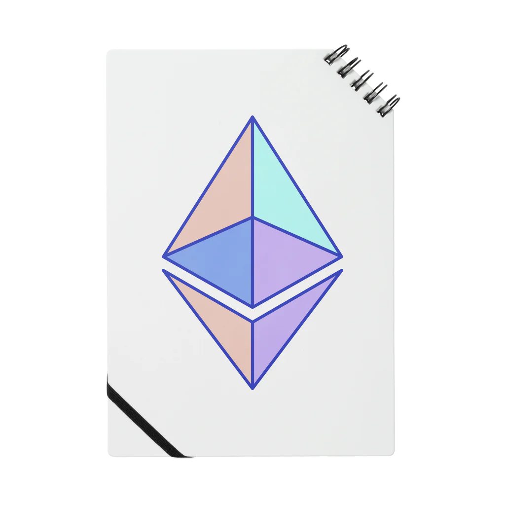 Web3 Shopのeth glyph colored Notebook