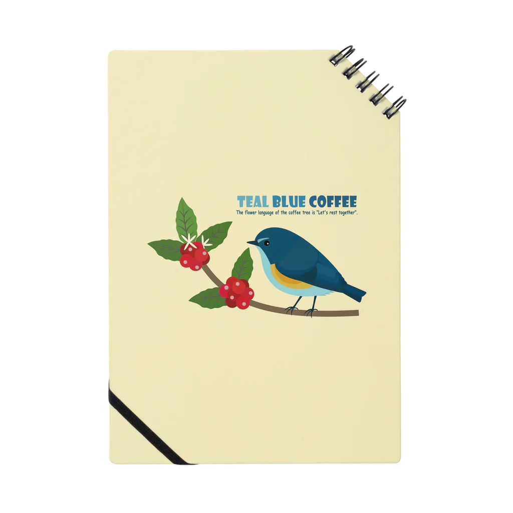 Teal Blue CoffeeのTeal Blue Bird Notebook