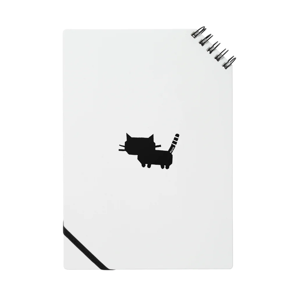 うちのぬん。のうちのぬん。 猫のシルエット 影絵 黒猫 ブラック マンチカン Notebook