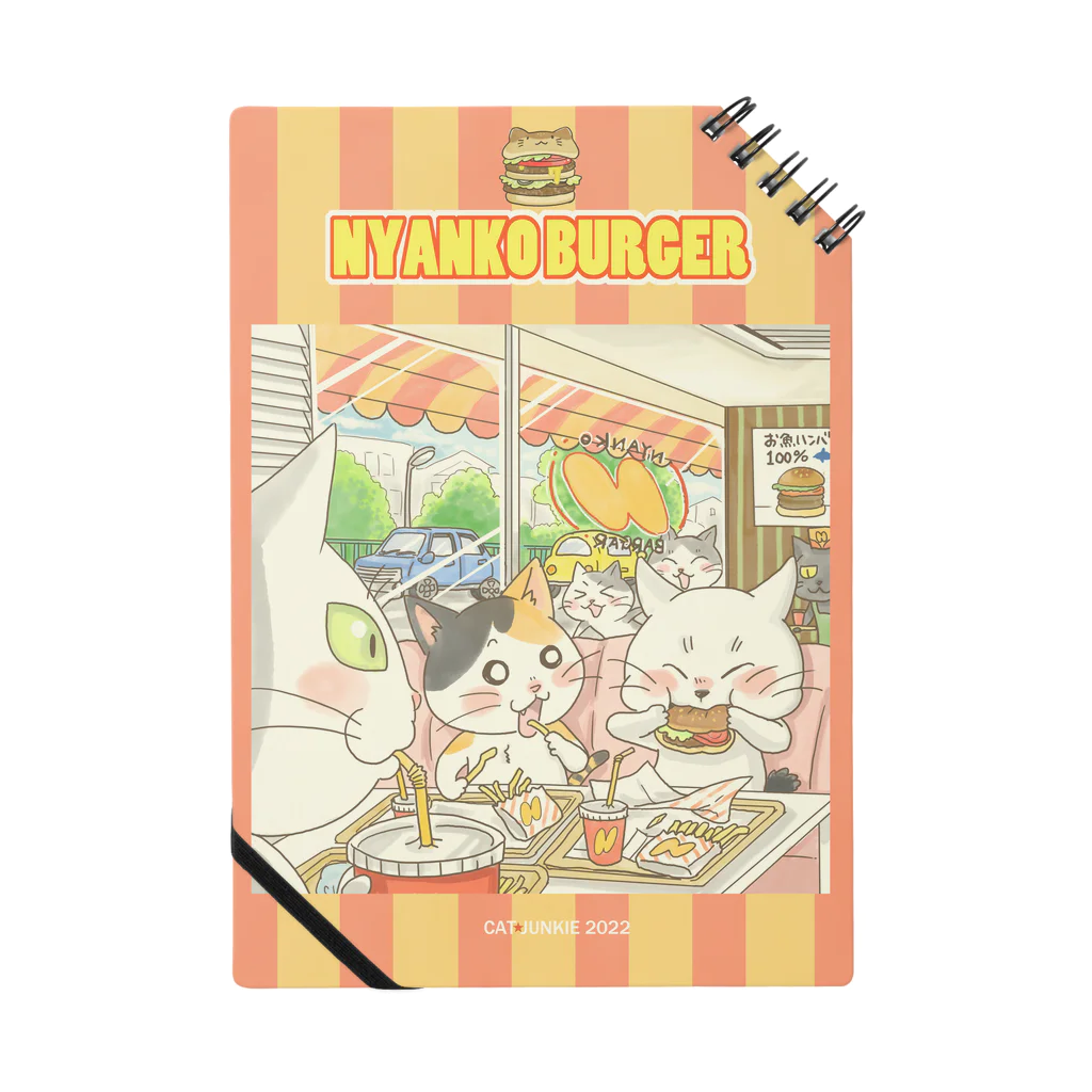 CAT⭐︎JUNKIEのにゃんこバーガー Notebook