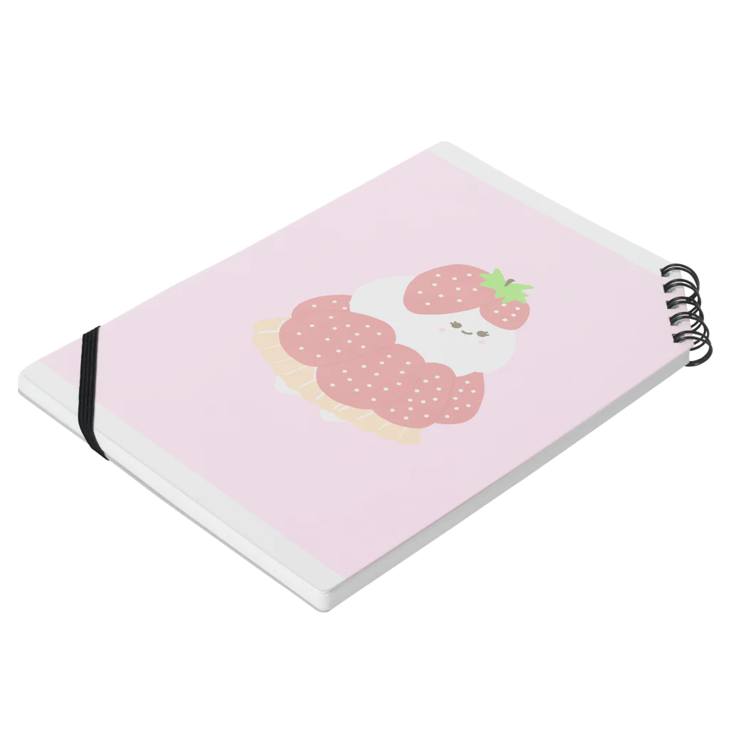 さきまるらんどのいちごタルトのタルトちゃん🍓 Notebook :placed flat