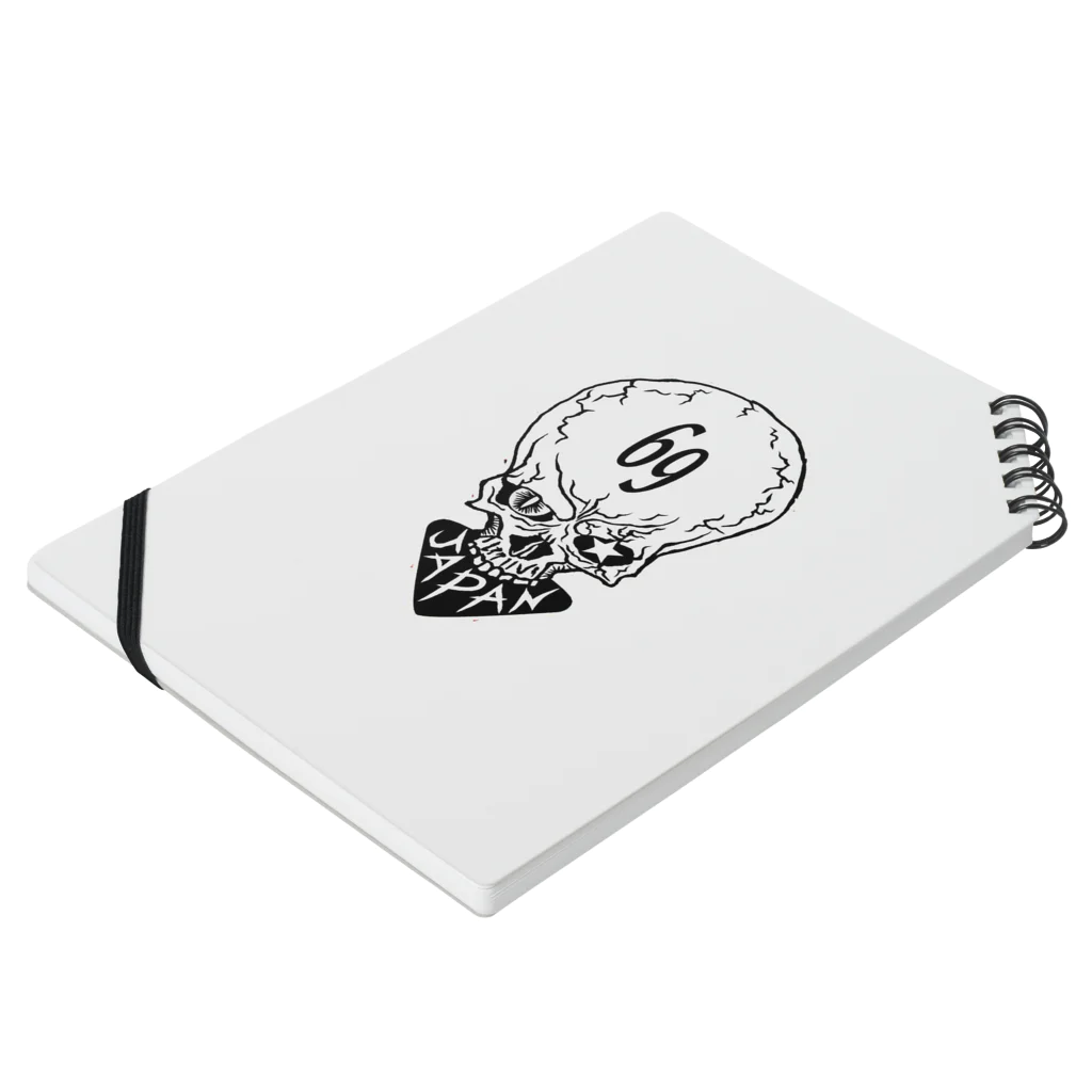 NEOJAPANESESTYLE                               のskullrock Notebook :placed flat