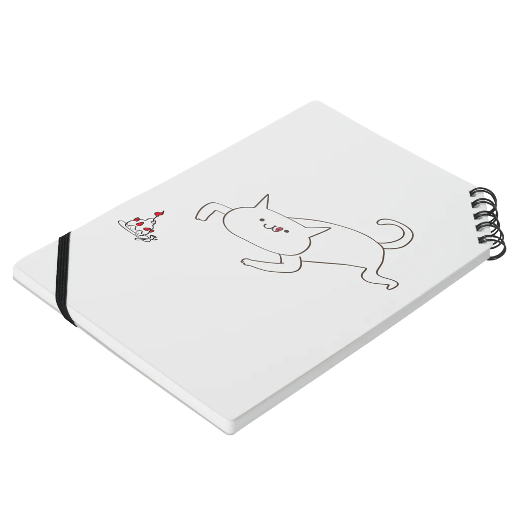 nicospyderのすいーつねこ Notebook :placed flat