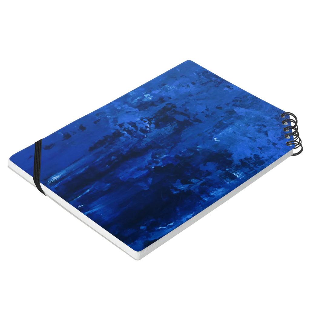 Ad ReinhardtのEndless Blue Notebook :placed flat