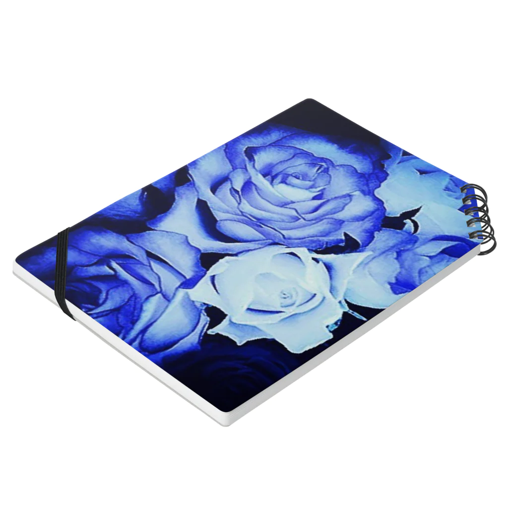 Anna’s galleryのBLUE Rose Notebook :placed flat