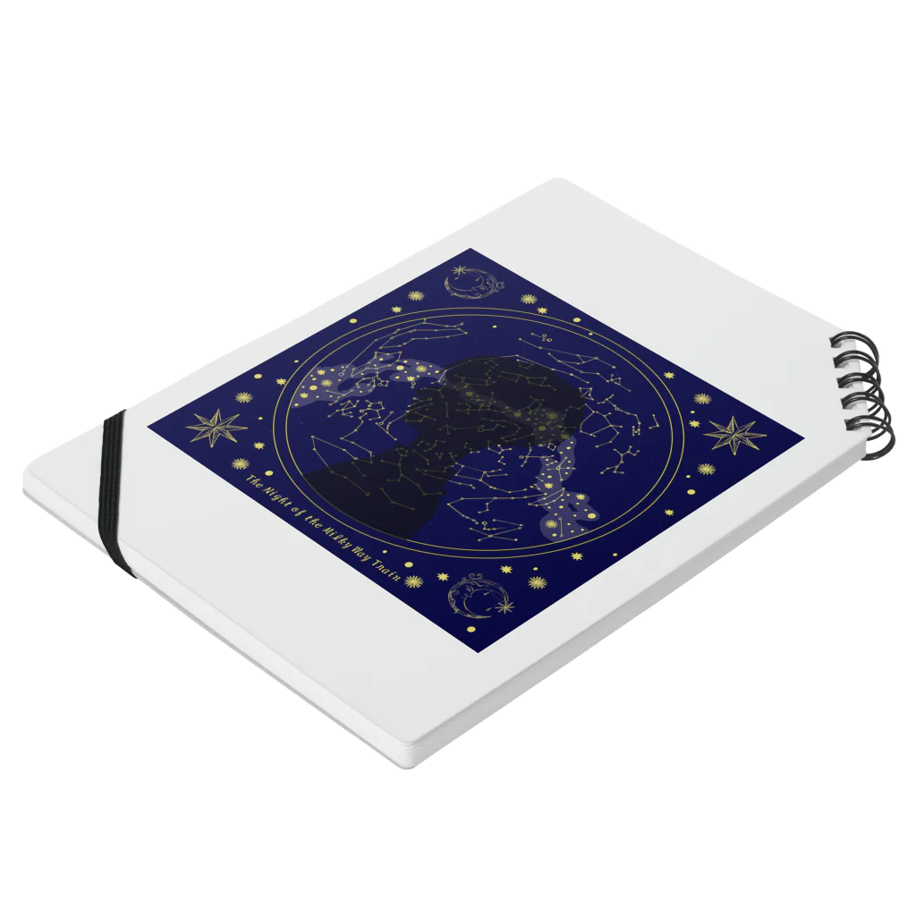 ponsukeのThe Night of the Milky Way Train Notebook :placed flat