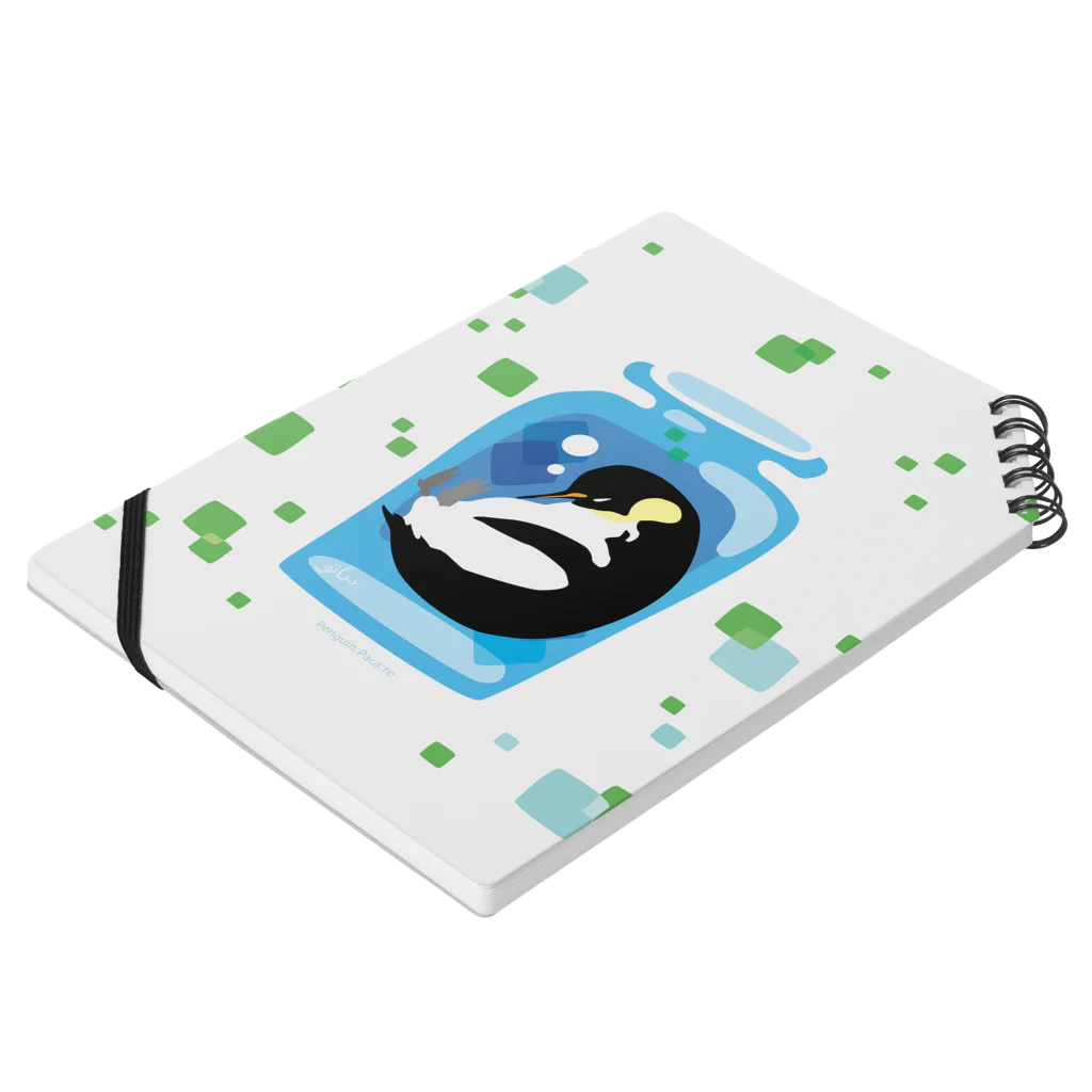 ペンギンパカリのペンギンの瓶詰めE Notebook :placed flat