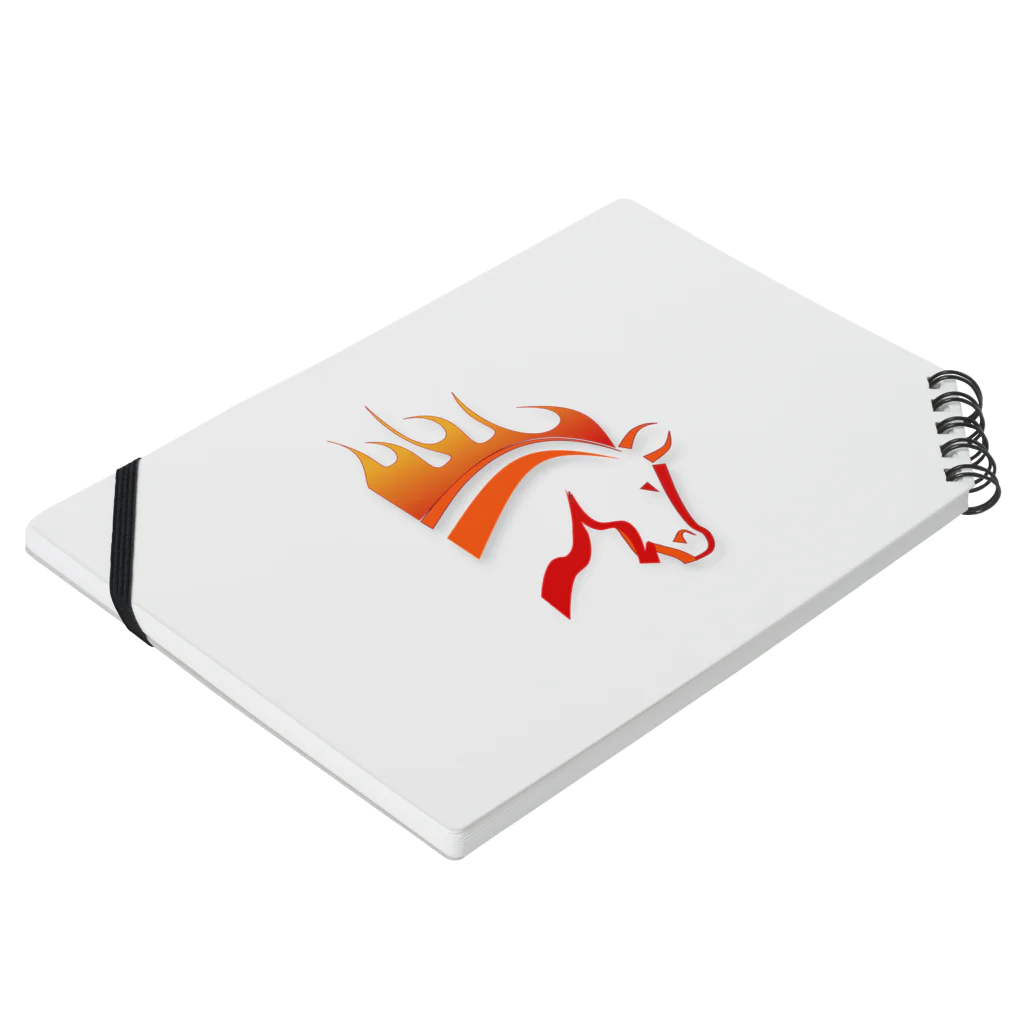 BBdesignの馬６ Notebook :placed flat
