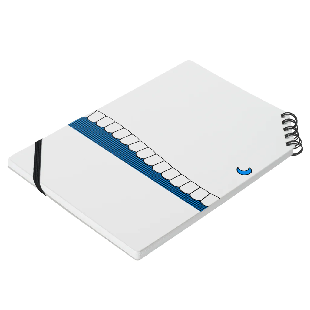 歯りきり雑貨店の歯-HA blue Notebook :placed flat