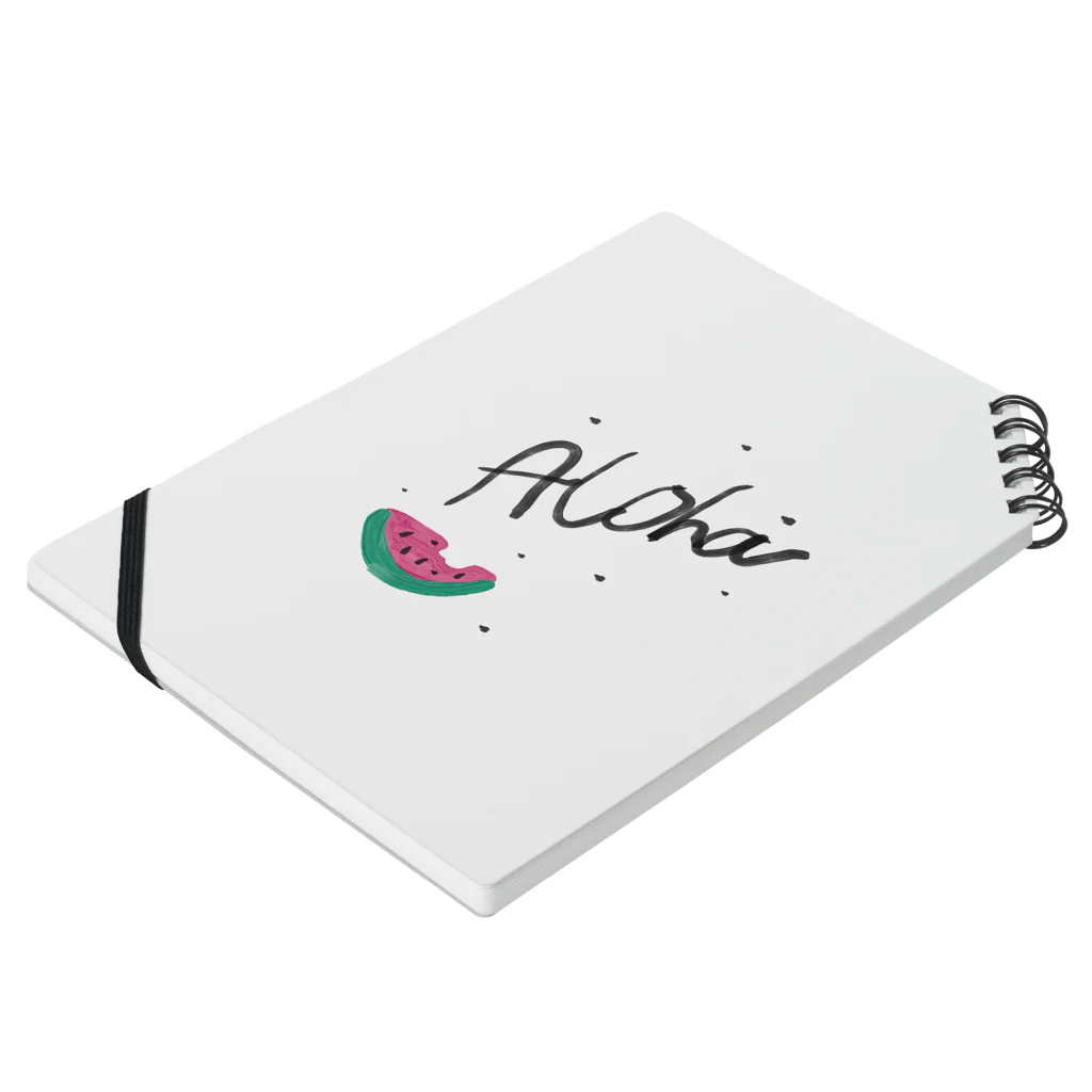 MOKU honoluluのaloha Notebook :placed flat