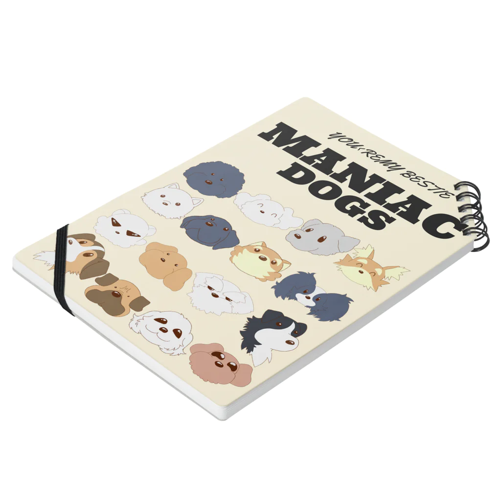 MANIAC_DOGSのMANIAC DOGS オールスターズ Notebook :placed flat