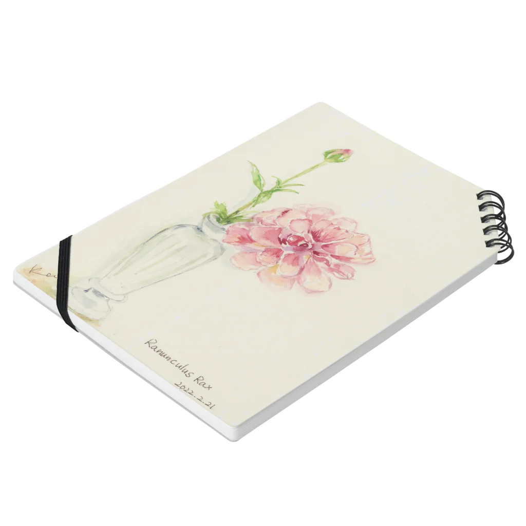 micancanのRanunculus Rax Notebook :placed flat