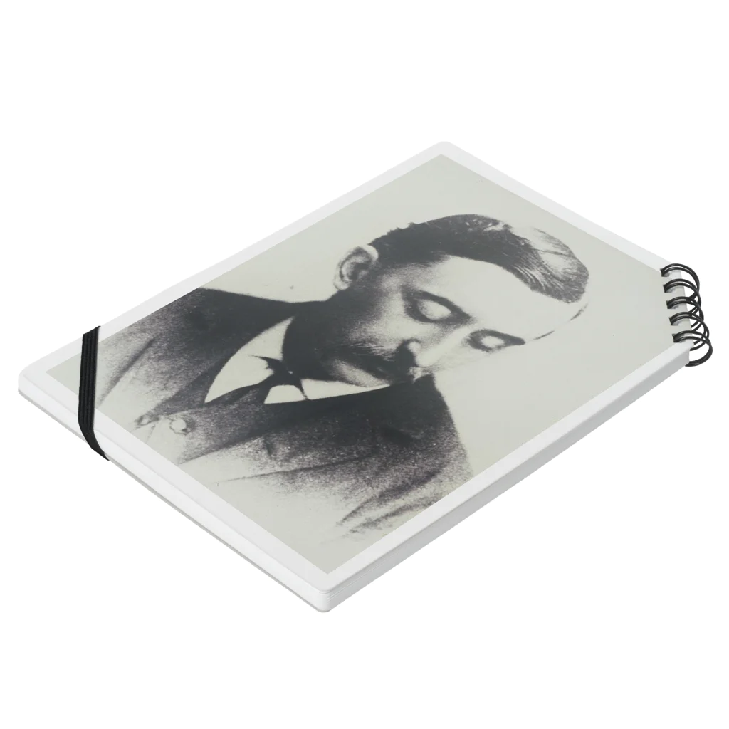 文豪の肖像、文学の世界のラフカディオ・ハーン（小泉八雲） Notebook :placed flat