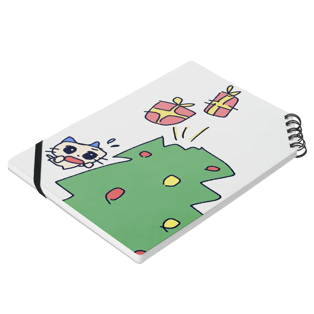 きぃこのにゃぬぴとクリスマス Notebook :placed flat