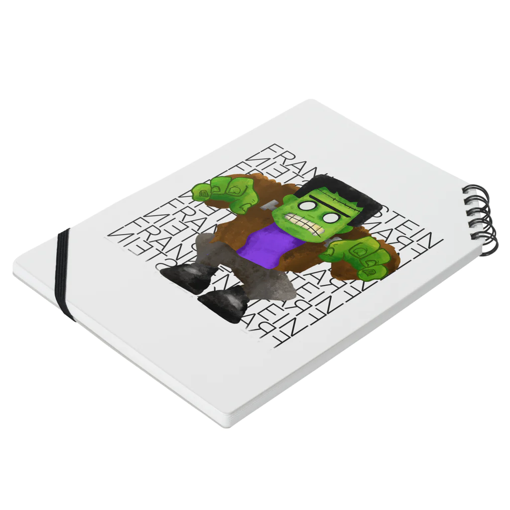 Hey! Kids KidsのHalloween Frankenstein Liam Fitzpatrick  Notebook :placed flat