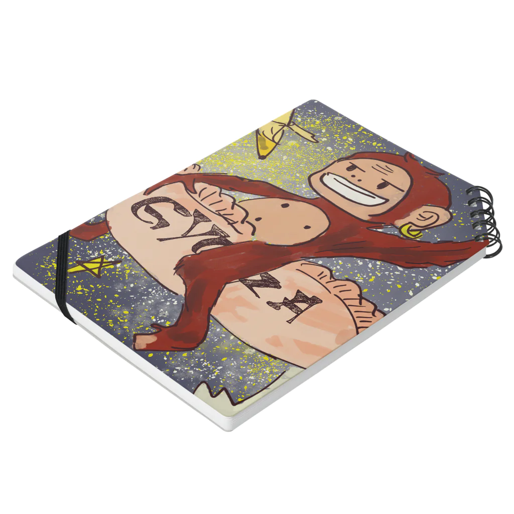 fanguiのmonkey pirot Notebook :placed flat