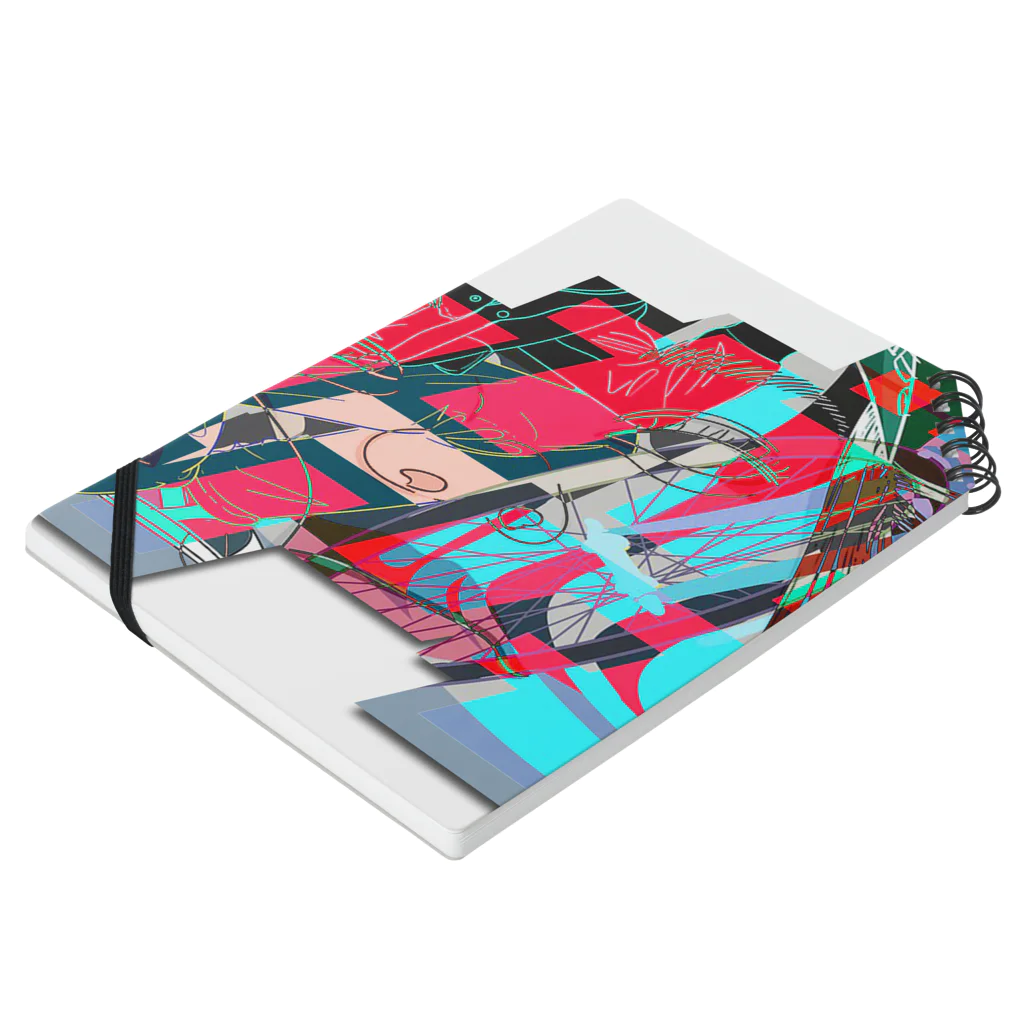 VRIGVTVSHI のアリガタシ™ Abstract Accessory Notebook :placed flat