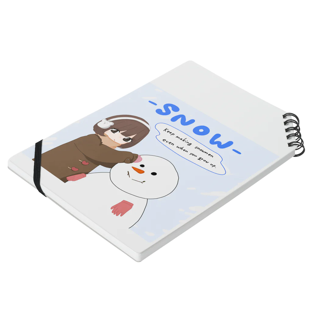 みーすけのmaking snowmen Notebook :placed flat